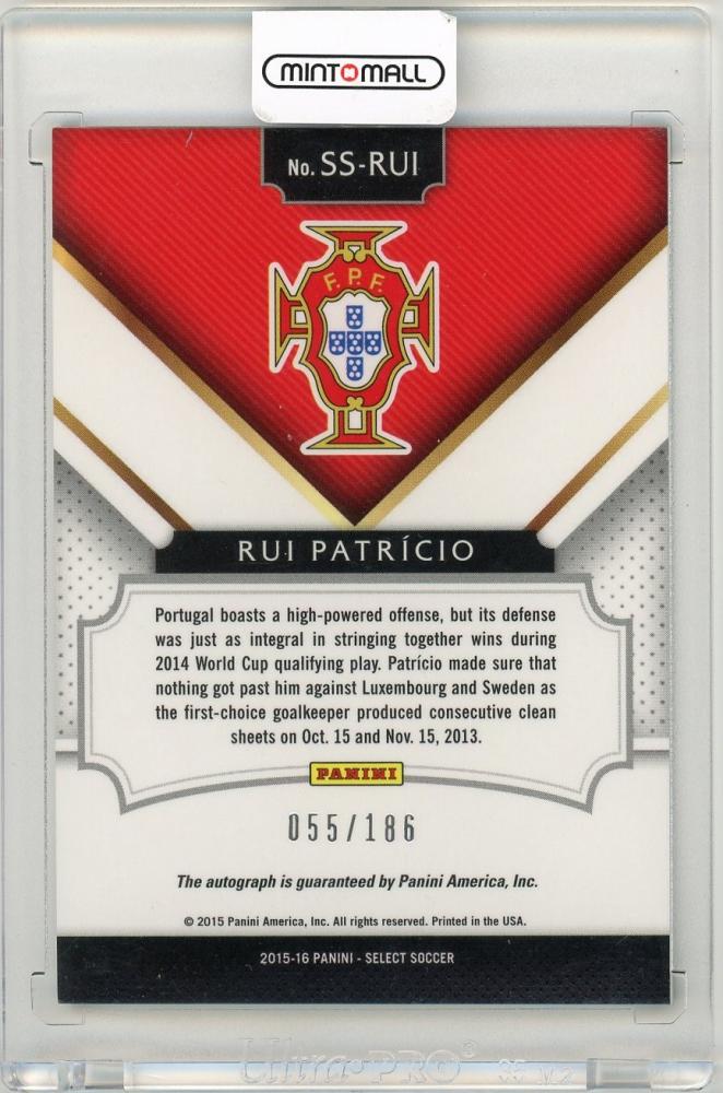 2015 Panini Select Rui Patricio Signatures55/186 Portugal