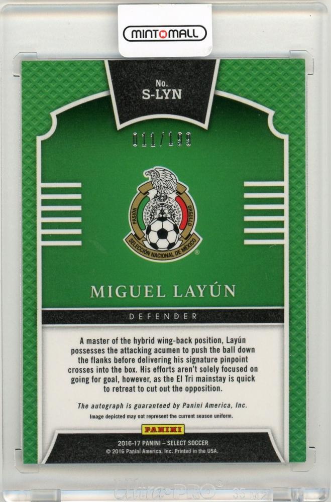 2016-17 Panini Select Miguel Layun Signatures11/199 Mexico