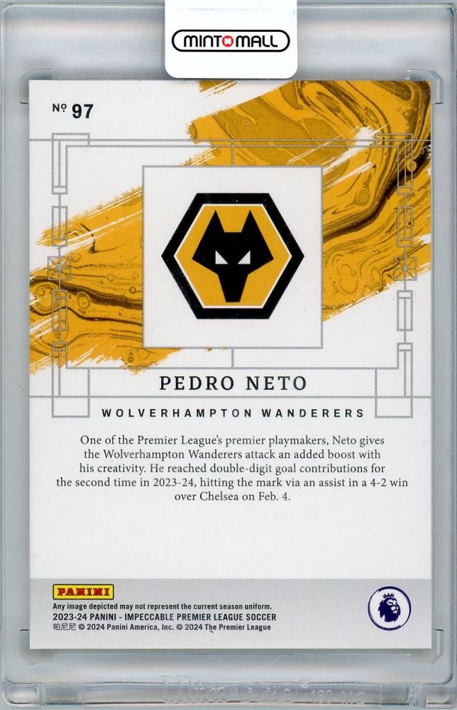 2023-24 PANINI IMPECCABLE Pedro Neto 14/62 Wolverhampton Wanderers