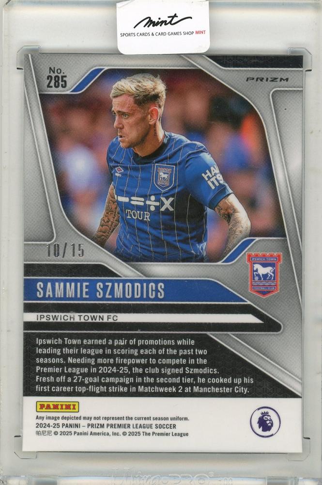 2024-25 Panini Prizm Premier League Soccer Sammie Szmodics RC 10/15