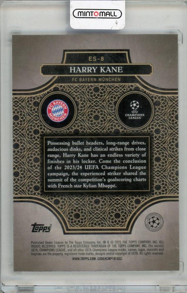 2025 TOPPS MERLIN Harry Kane #ES-8 FC Bayern München