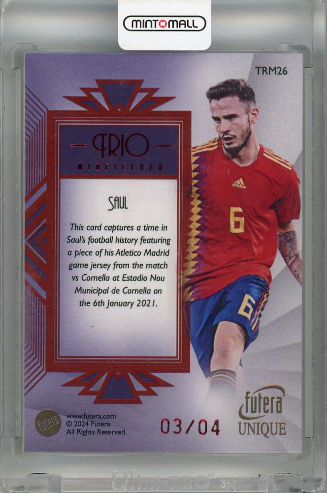 2024 Futera Unique Saul Trio Red #TRM2603/04