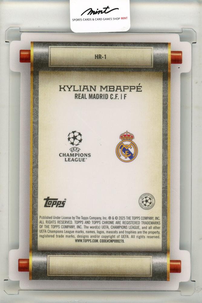 2025 Topps Chrome Kylian Mbappe HR-1