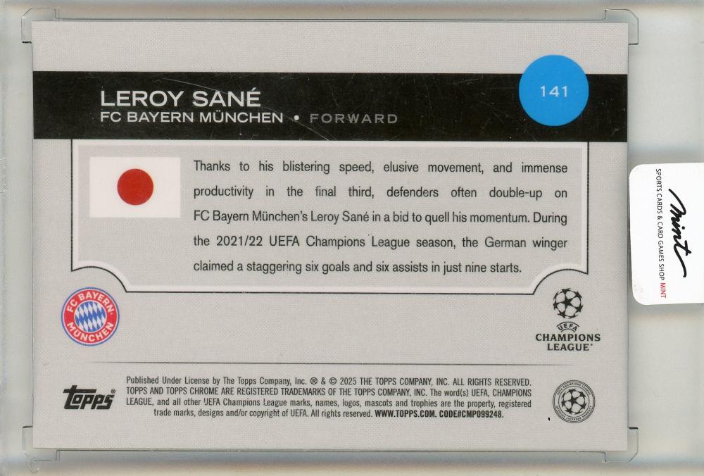 2025 Topps Chrome Leroy Sane 22/25