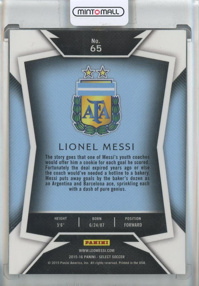 2015-16 Select Lionel Messi #65 Argentina
