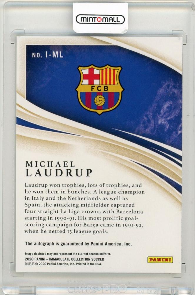 2020 Panini Immaculate Collection Michael Laudrup Ink58/99 FC Barcelona