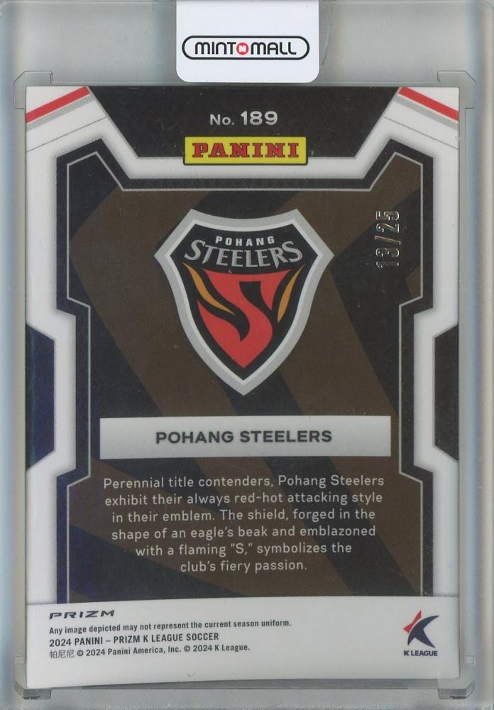 2024 Panini Prizm K League Pohang Steelers Mojo #18913/25
