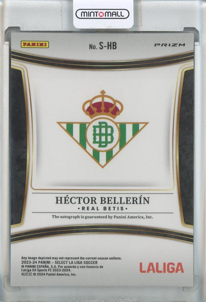 2023-24 Select La Liga Hector Bellerin Signatures #6 Real Betis