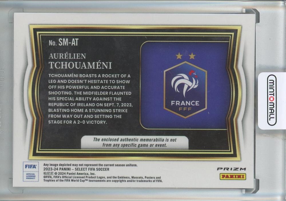 2023-24 Select FIFA Aurelien Tchouameni Select Memorabilia #11 France
