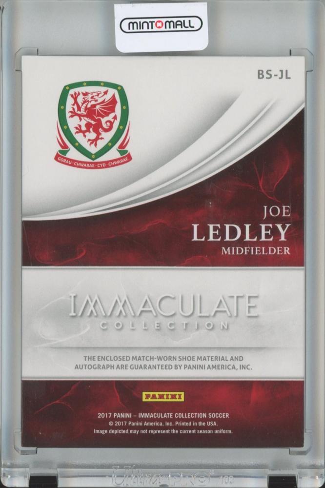 2017 Panini Immaculate Collection Soccer Joe Ledley Boot Signatures/Gold 2/5