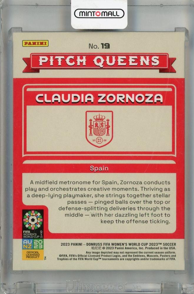 2023 Panini Donruss FIFA Women’s World Cup Claudia Zornoza Pitch Queens Pink #1920/23 Spain