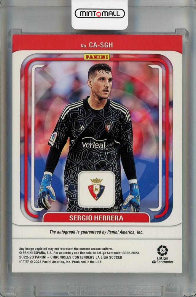 2022-23 Panini Chronicles CA Osasuna Sergio Herrera Contenders Autographs La Liga #2 128/299