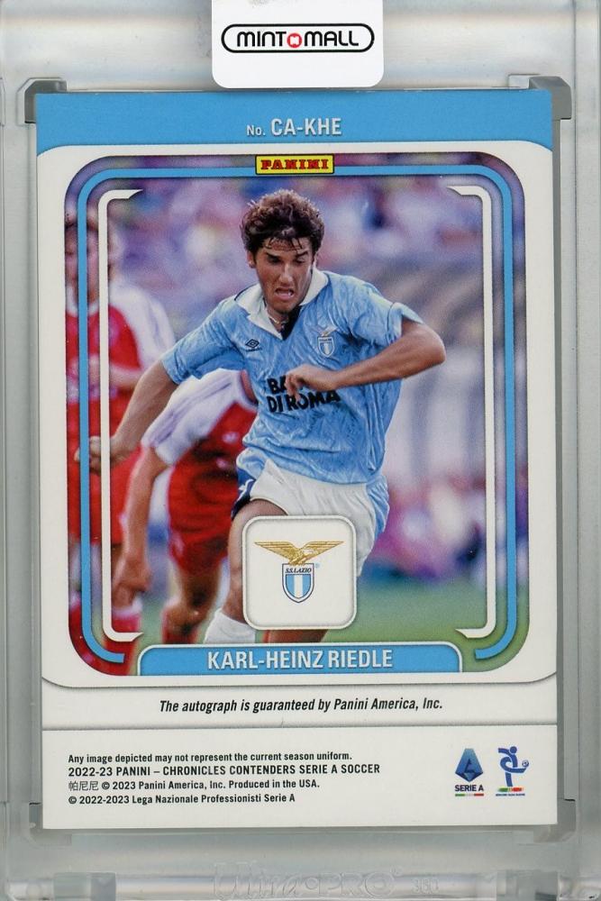 2022-23 Panini Chronicles SS Lazio Karl-Heinz Riedle Contenders Autographs Serie A #31 198/299