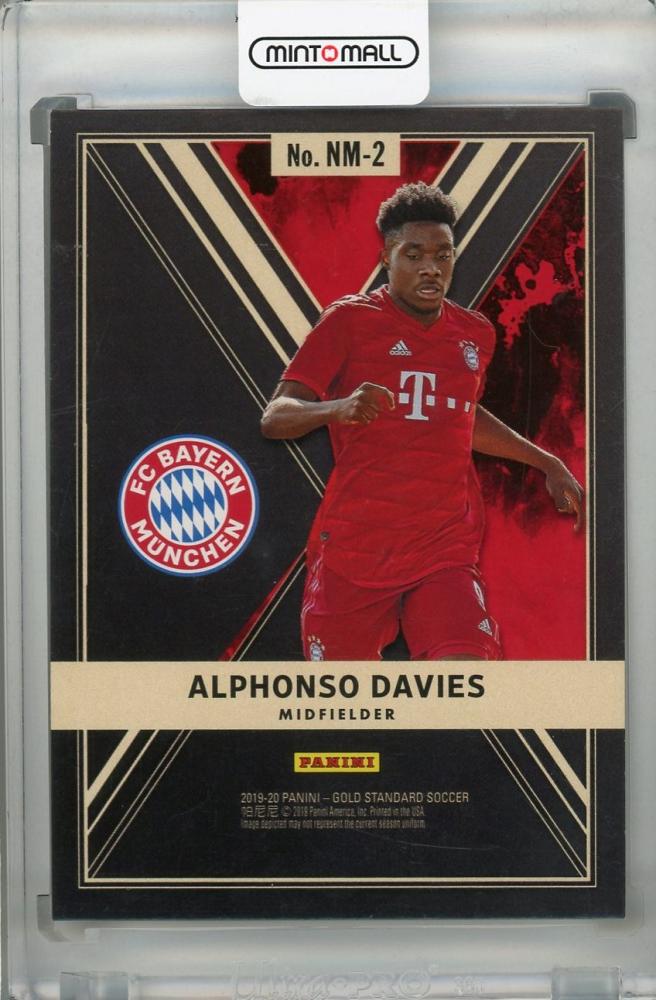 2019-20 Panini Gold Standard FC Bayern Munich Alphonso Davies trading card numbered 137 out of 149