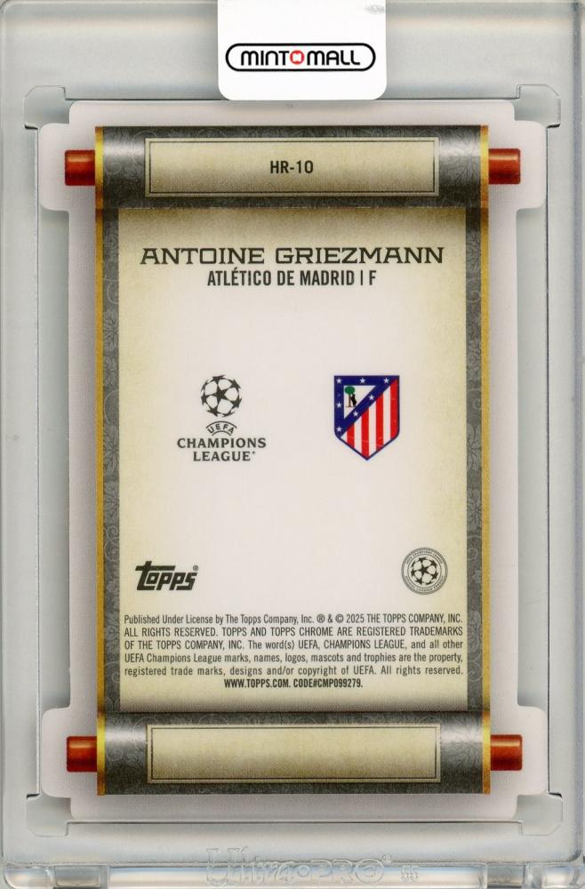 2024-25 Topps UEFA Japan Edition Antoine Griezmann Heroes Chrome Mojo Die-Cut Atlético de Madrid