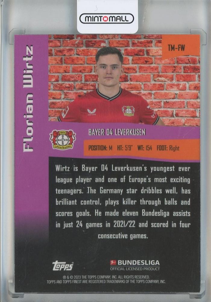 2022-23 Finest Bundesliga Florian Wirtz The Man #TMFW Bayer 04 Leverkusen