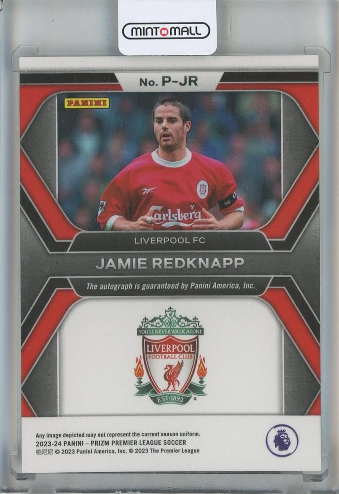 2023-24 Panini Prizm English Premier League Jamie Redknapp Penmanship #14 Liverpool FC