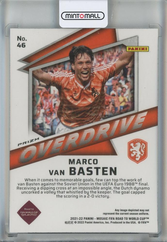 2021-22 Panini Mosaic Road to the FIFA World Cup Qatar Marco Van Basten Overdrive #46 Netherlands