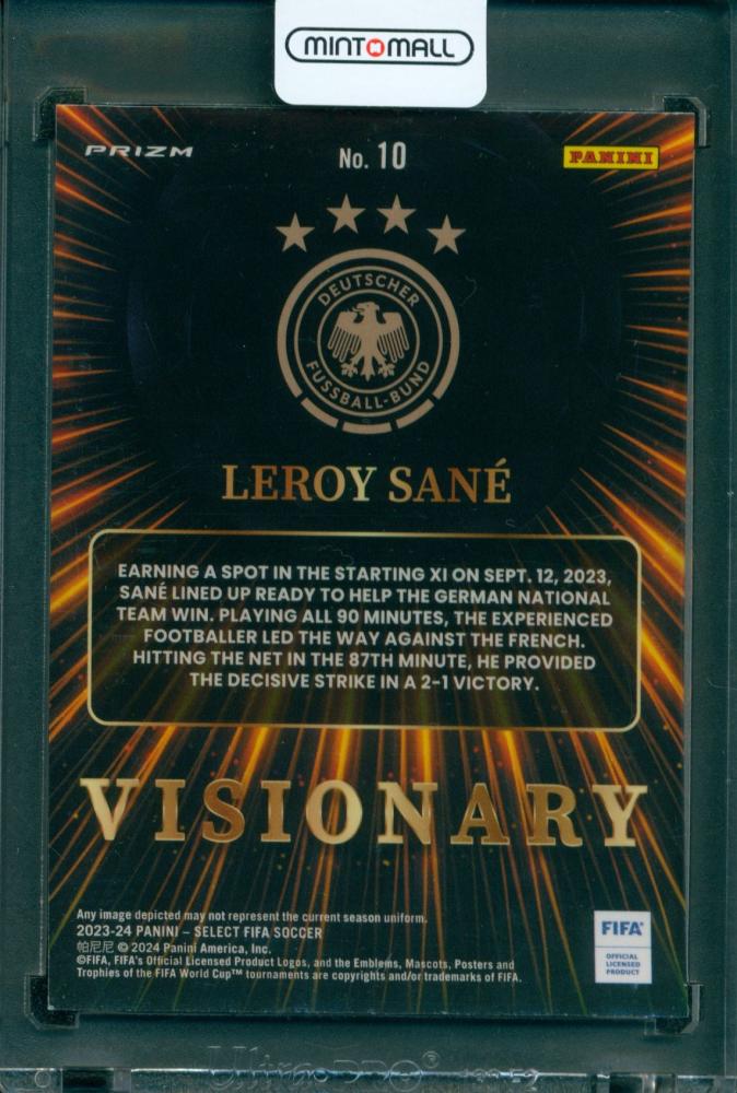 2023-24 Panini Select FIFA Soccer Leroy Sane Visionary Germany