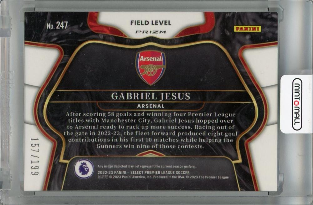 2022-23 Panini Select Premier League Arsenal Gabriel Jesus Field Level Camo #247(Parallel Version) 157/199