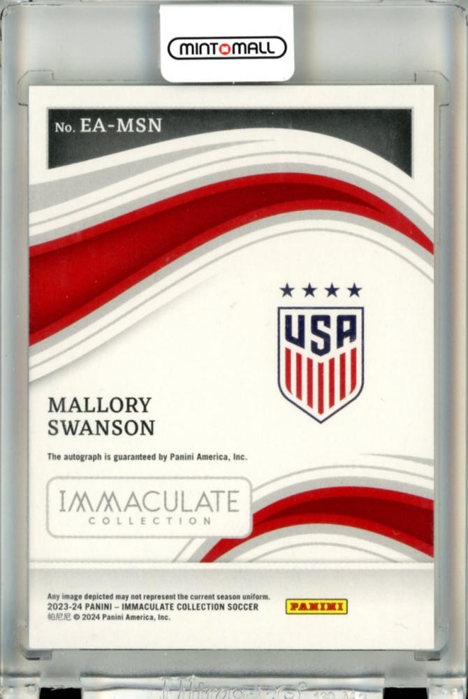 2023-24 Panini Immaculate Collection Mallory Swanson #EA-MSN Excellence Autographs 58/99 United States
