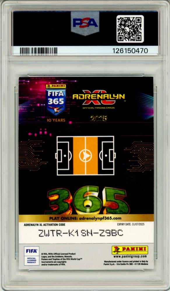 2025-26 Panini Adrenalyn XL Florian Wirtz #417 FIFA365 PSA8