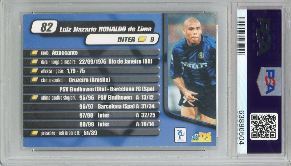 1999-00 DS PlANETA Ronaldo #82PSA7 Inter