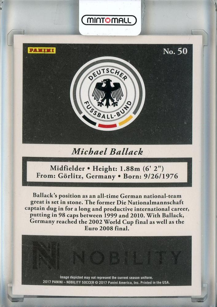 2017 Panini Nobility Michael Ballack Red #50157/199 Germany