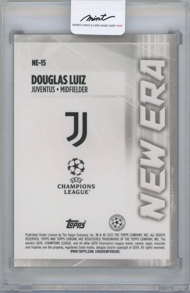2024-25 TOPPS UEFA Japan Edition Soccer New Era Orange Mojo Refractors / DOUGLAS LUIZ(Juventus) 04/25