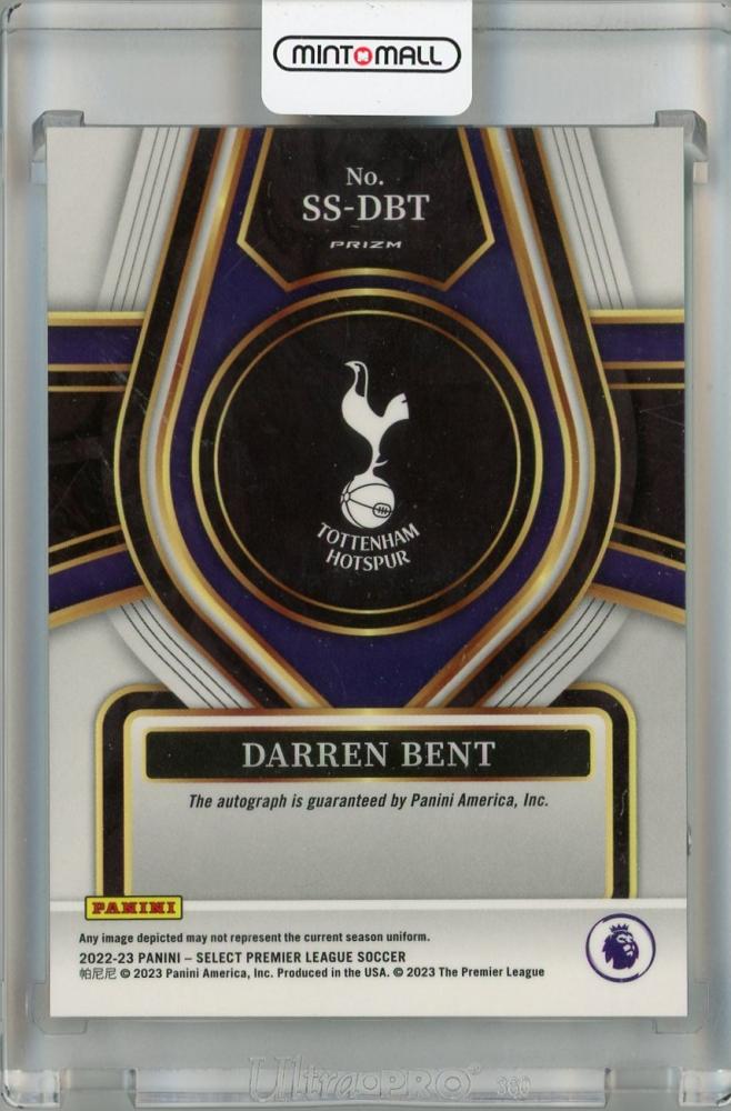 2022-23 Panini Select Premier League Darren Bent Signatures Silver #12 Auto Tottenham Hotspur