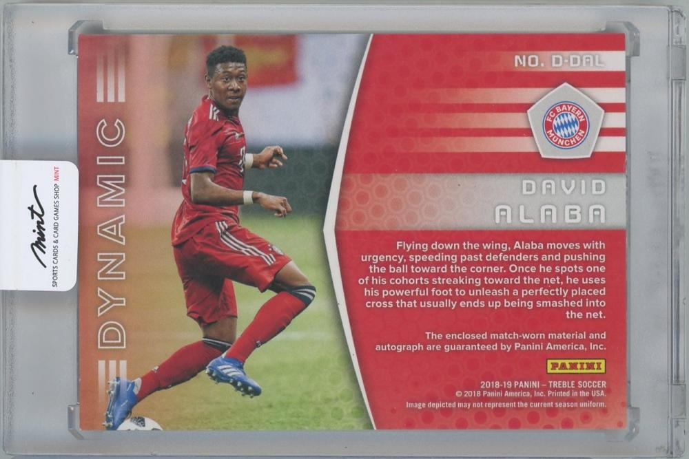 2018-19 PANINI Treble Dynamic Autograph Materials / DAVID ALABA(FC Bayern Munich) 127/199