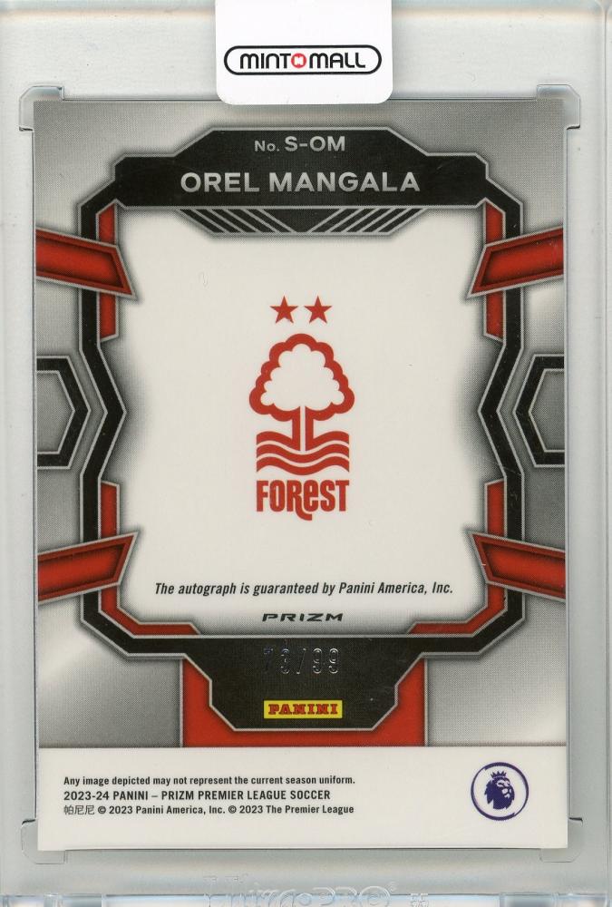 2023-24 PANINI Prizm English Premier League Orel Mangala Signatures Prizms Silver #1673/99