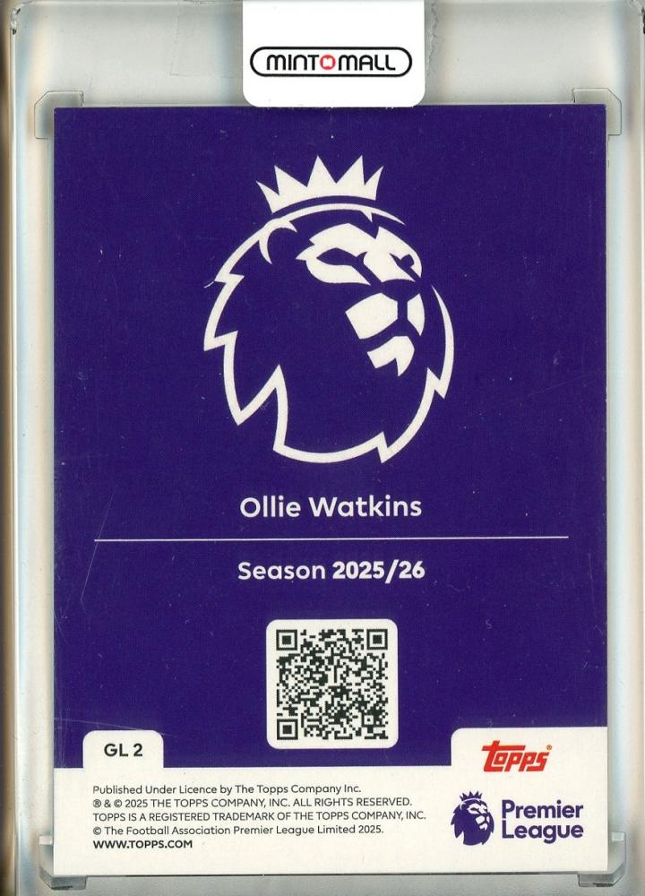 2025-26 Topps English Premier League Ollie Watkins Gold Lion #GL2 Aston Villa