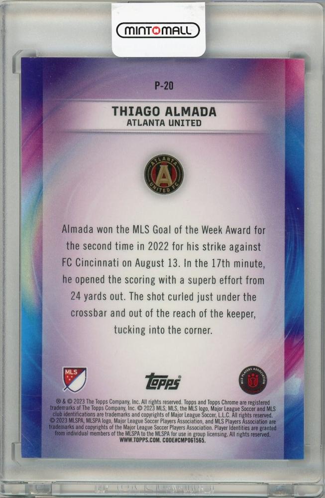 2023 TOPPS CHROME Thiago Almada Atlanta United