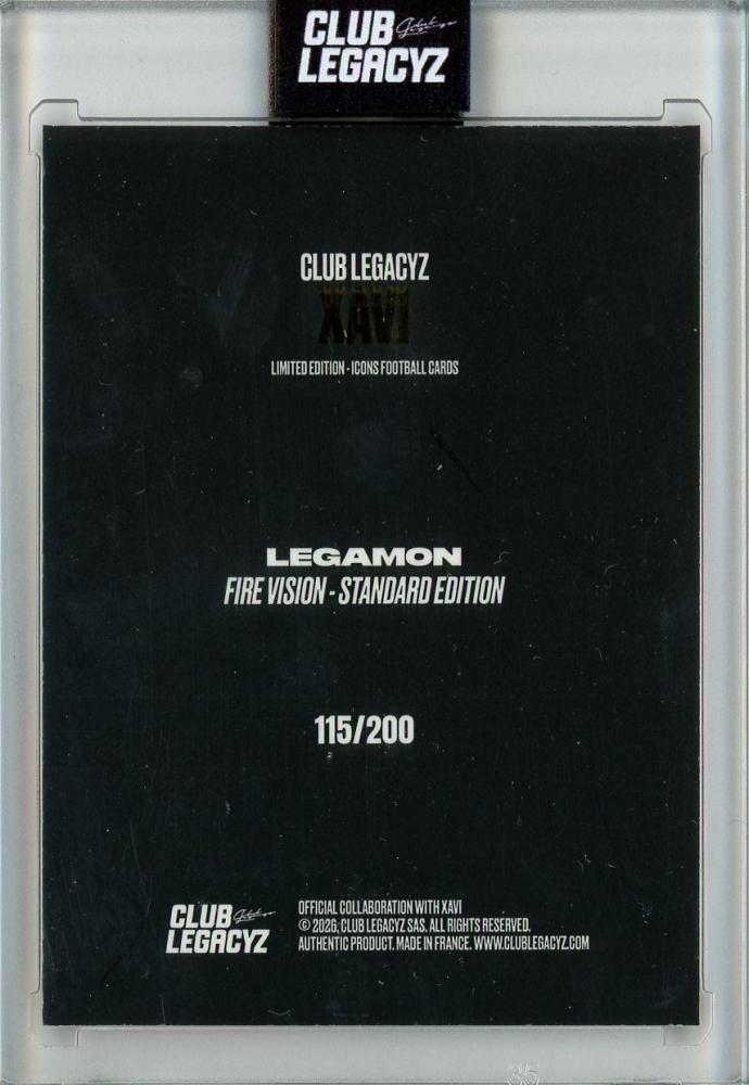 2026 CLUB LEGACYZ ICONS Xavi Legamon115/200 Spain