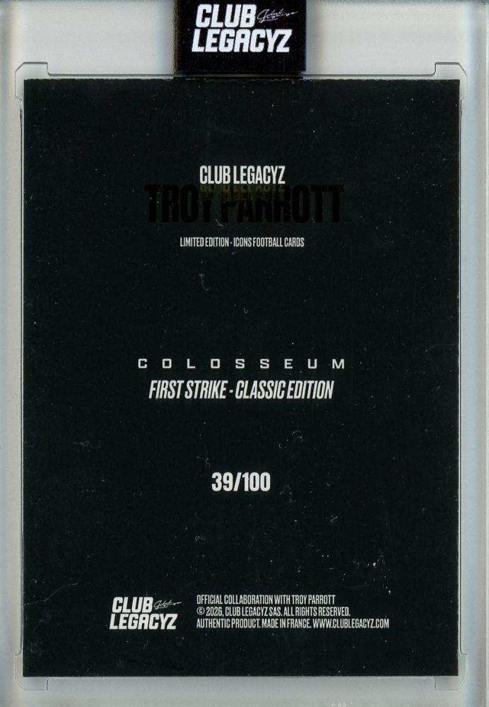 2026 CLUB LEGACYZ ICONS Troy Parrott Colosseum39/100 Alkmaar Zaanstreek