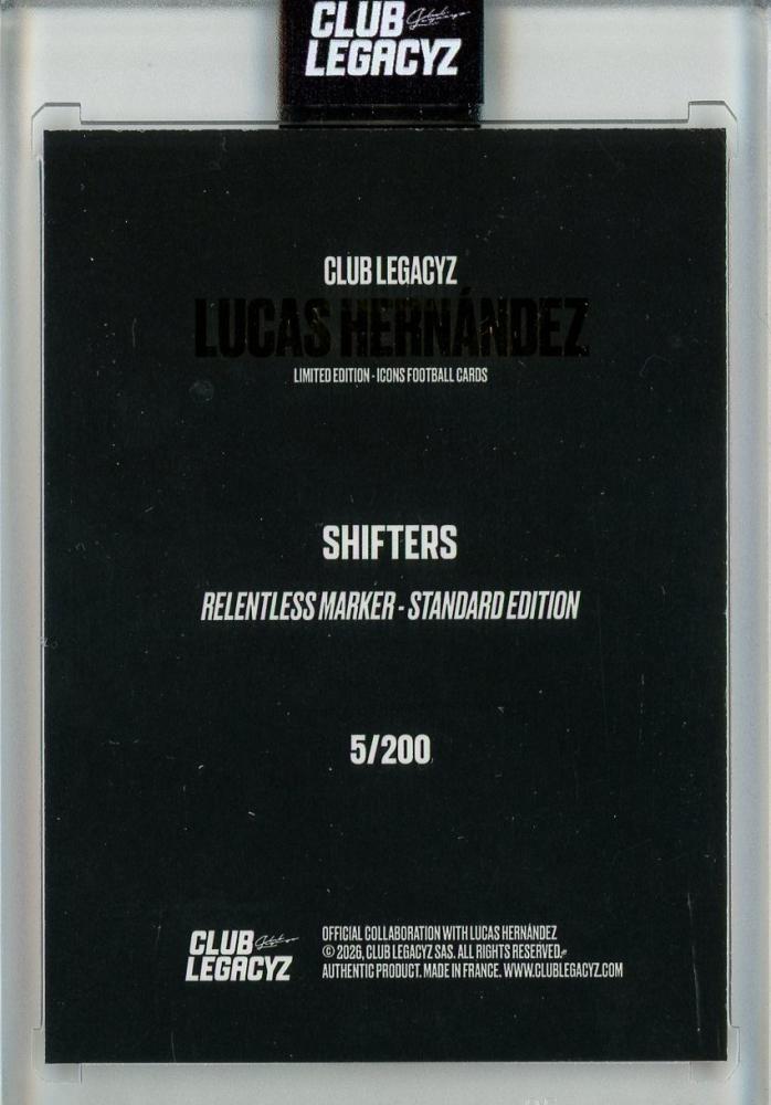 2026 CLUB LEGACYZ ICONS lucas hernandez Shifters5/200 France
