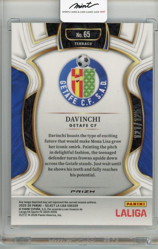 2025-26 PANINI SELECT LA LIGA Davinchi #65121/125 Getafe CF