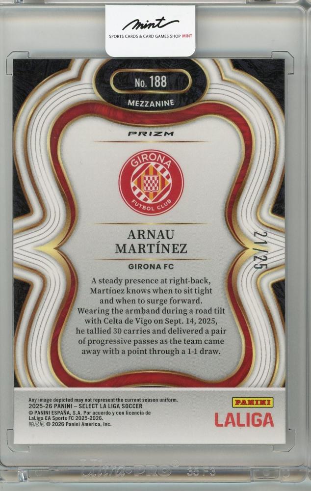 2025-26 PANINI SELECT LA LIGA Arnau Martínez #18821/25 Girona FC