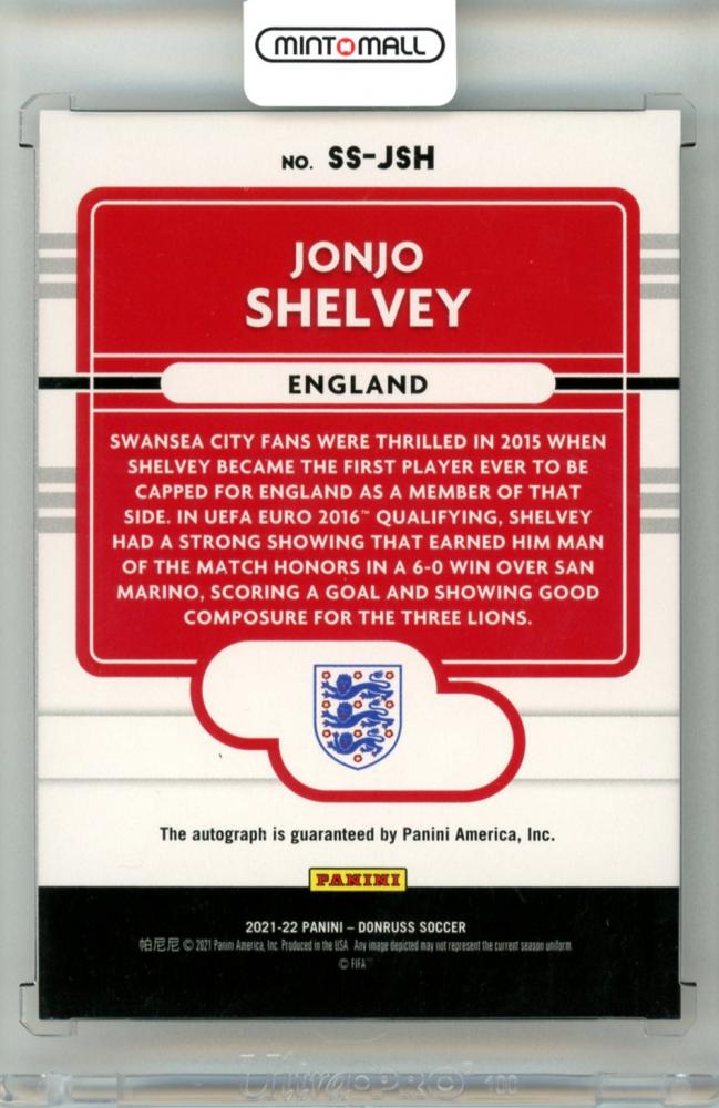 2021-22 Panini Donruss Jonjo Shelvey #SS-JSH Signature Series England
