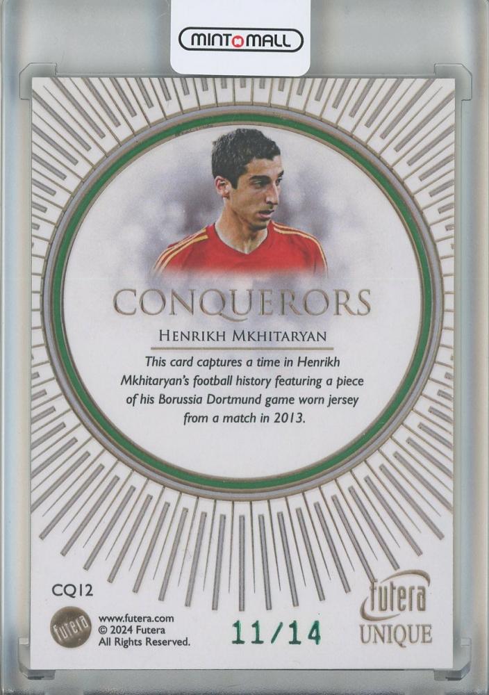 2024 Futera Henrikh Mkhitaryan Conquerors #CQ1211/14