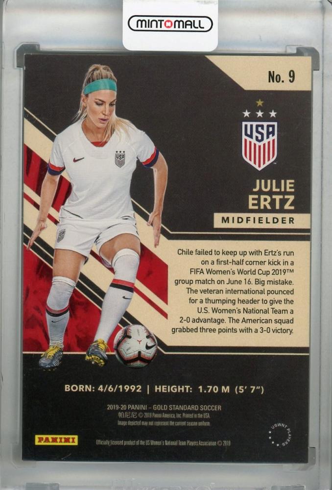 2019-20 Panini Gold Standard United States Julie Ertz Base Parallel serial number 06/29 soccer trading card