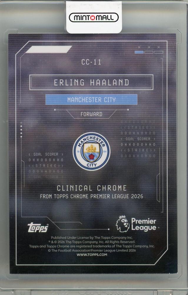 2026 TOPPS PREMIER LEAGUE Erling Haaland #CC-11 Manchester City
