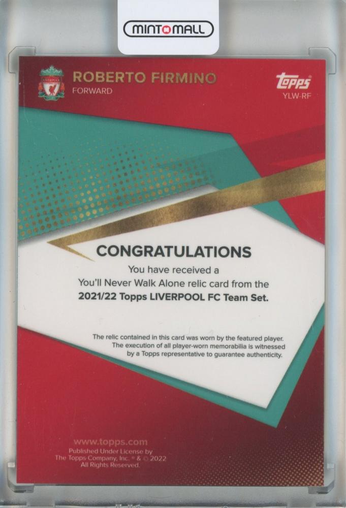 2021-22 Topps Liverpool FC Team Set Roberto Firmino You