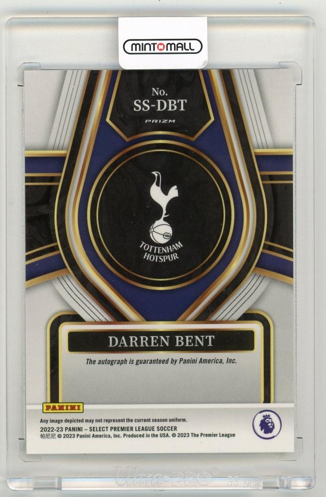 2022-23 Panini Select Premier League Darren Bent SignaturesSS-DBT Aston Villa