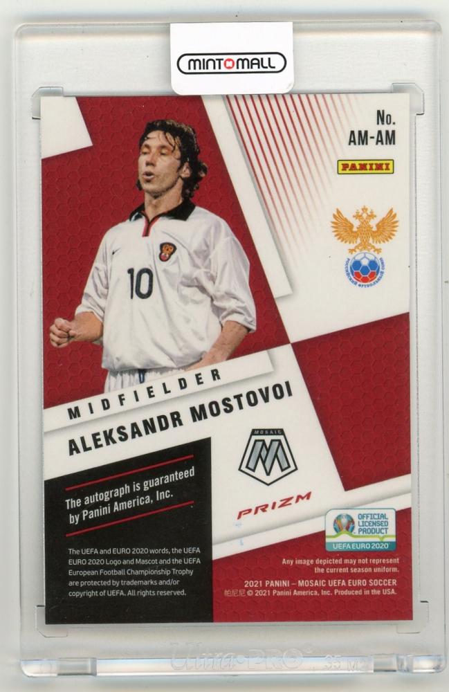 2021 Panini Mosaic UEFA Euro 2020 Aleksandr Mostovoi AutographsAM-AM Russia