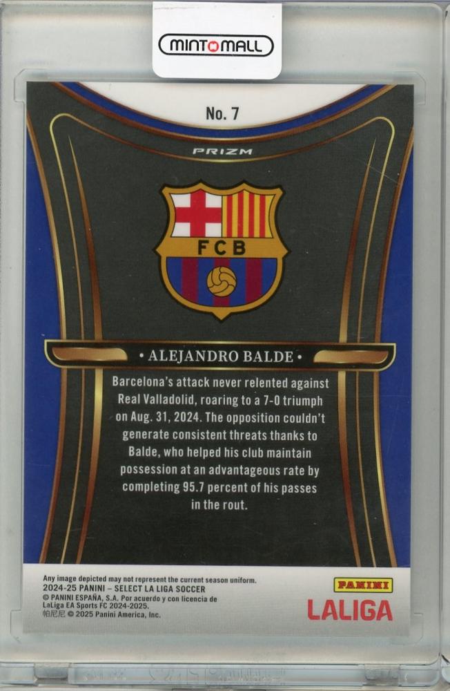 2024-25 PANINI SELECT LA LIGA Alejandro Balde FC BARCELONA