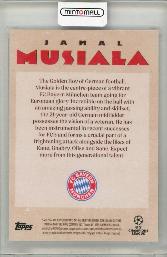 2024 TOPPS DECO Jamal Musiala FC Bayern Munchen