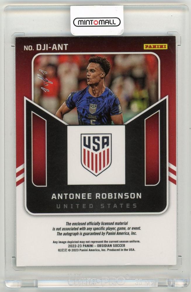2022-23 Panini Obsidian Antonee Robinson Dual Jersey Ink1/1 United States