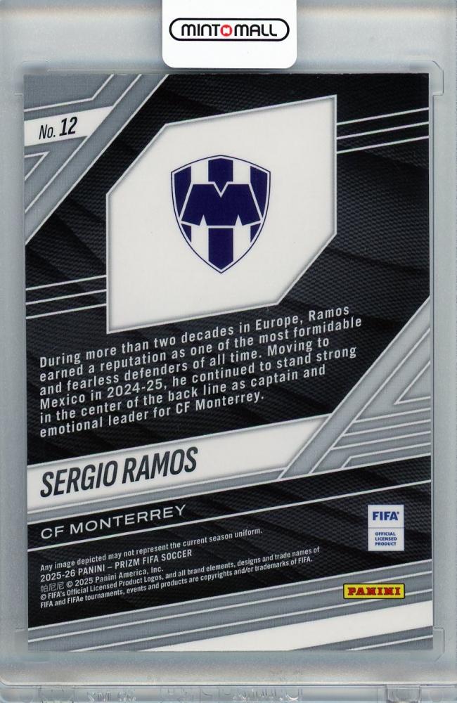 2025-26 PANINI PRIZM FIFA Sergio Ramos #12 CF MONTERREY